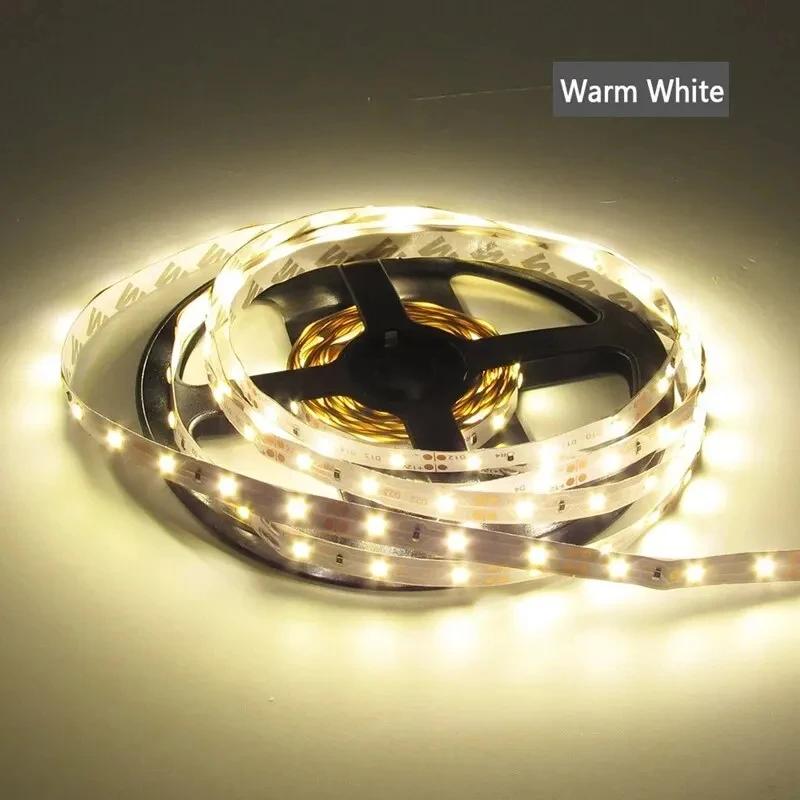 DC 12V Flexible 5M LED Light Strip 5050 Waterproof Strip 60LED/M White RGB Light Tape Home Decoration Lighting Strip Lamp