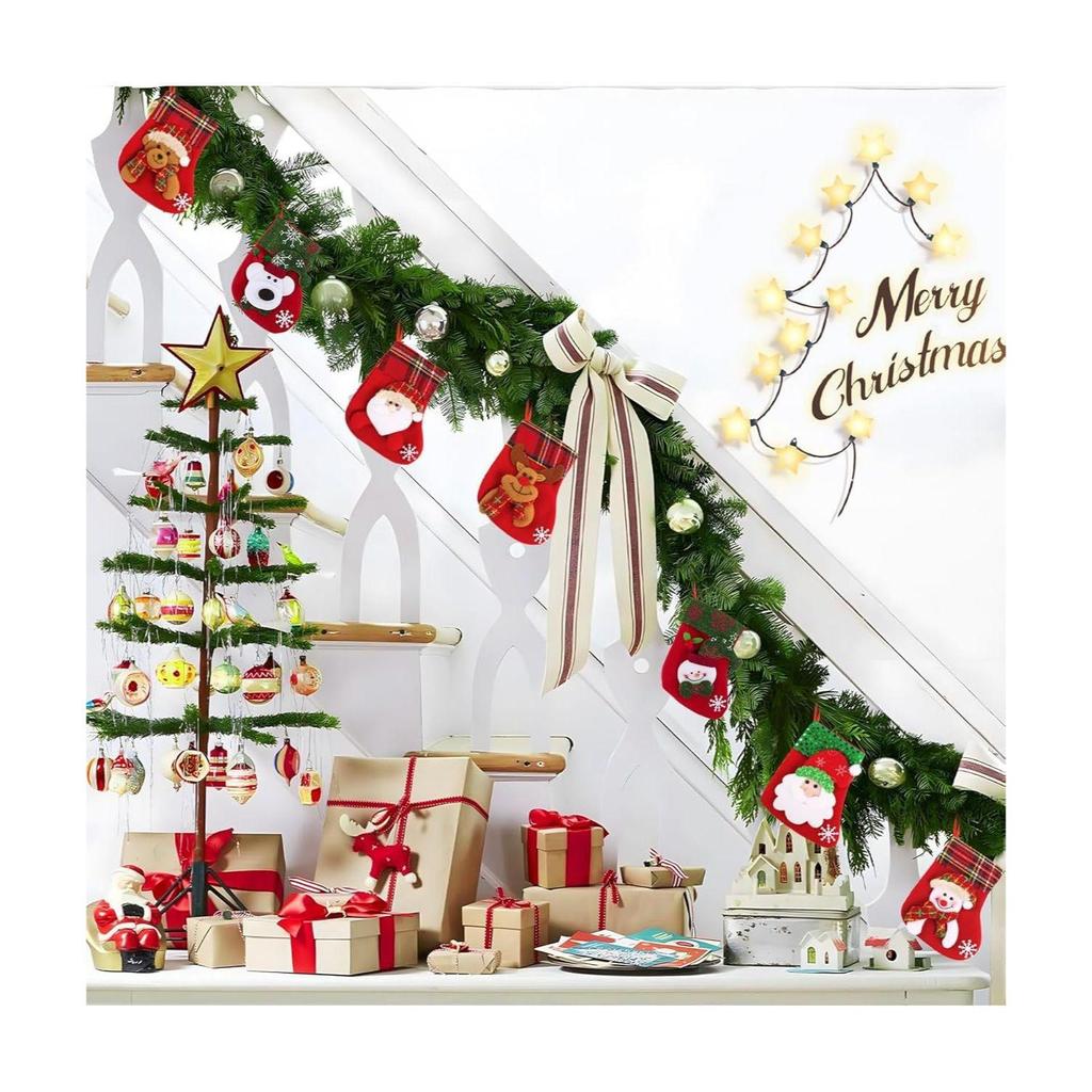 4 Pcs Christmas Tree Decoration Items, Christmas Decor, Christma Decorations Items Ornaments Santa Claus with String Hanging Decor