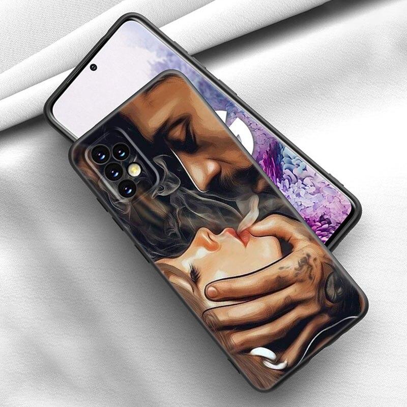 Husă de telefon sexy cu mânecă tatuată pentru fete pentru Samsung Galaxy A21 A30 A50 A52 S A13 A22 A32 A33 A53 A73 5G A11 A12 A31 A51 A70 A71 A72