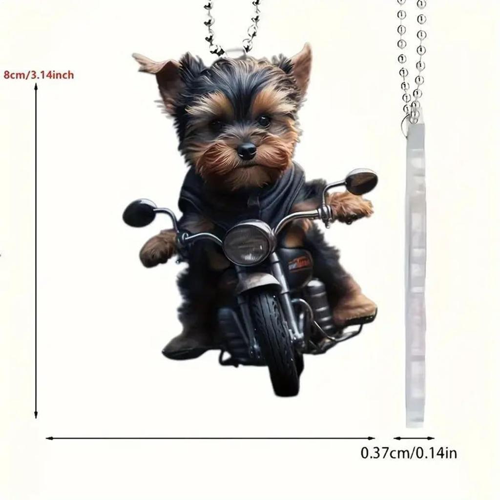 Dog Car Decoration, Car Mirror Decoration Dog | Decorative Car Accessories, 2D Acrylic Track