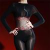 Body da Donna Super Sottile 5D in Pizzo Lucido a Vita Senza Cuciture con Finitura Effetto Seta