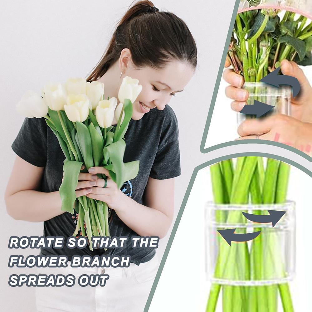 2 STKS Nieuwe Spiraalvormige Steelhouder voor Bloemen Bloemschikker Draai DIY Boeket Draaier Bloemen Bloemstuk Houder voor Decoratie