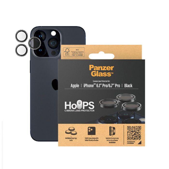 Anneaux De Protection - PanzerGlass - Hoop Optic Rings - iPhone 15/Plus - 2 Anneaux - Protection Appareil Photo