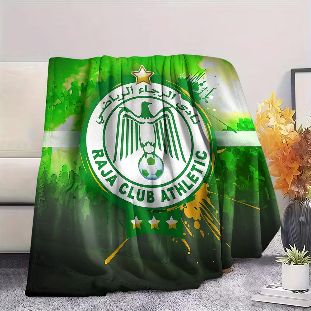 Raja Club Athletic,pattern Flannel Blanket, High quality Comfortable for All Seasons, Home Decor, Warmth and Comfort, Perfect for Gifts.