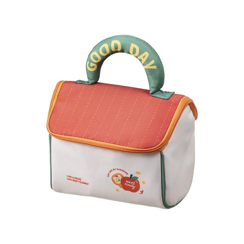 

Cartoon Pattern Cute Hut Handbag Girls Large Capacity Cosmetic Organizer Portable Handheld Travel Toiletry Bag помаранчевий