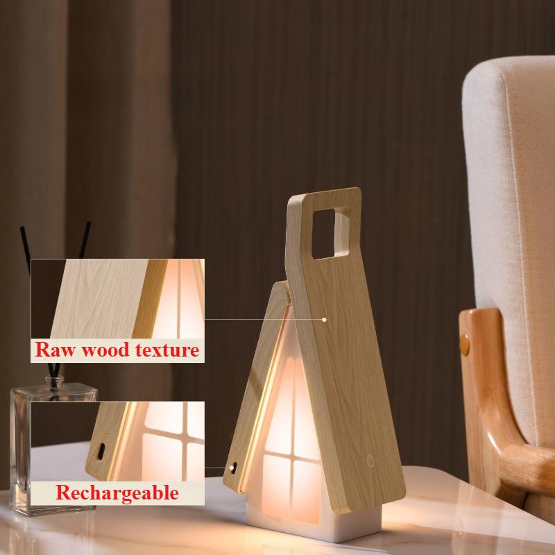 Creative Foldable Mini House Night Light Table Desk Reading Lamp for Bedroom Bedside Gift Indoor Lighting Fixtures Rechargeable