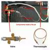 Propane Gas Patio Heater Room Space Heater & Outdoor Patio Heater Replacement Main Control Brass Safety Valve With Port