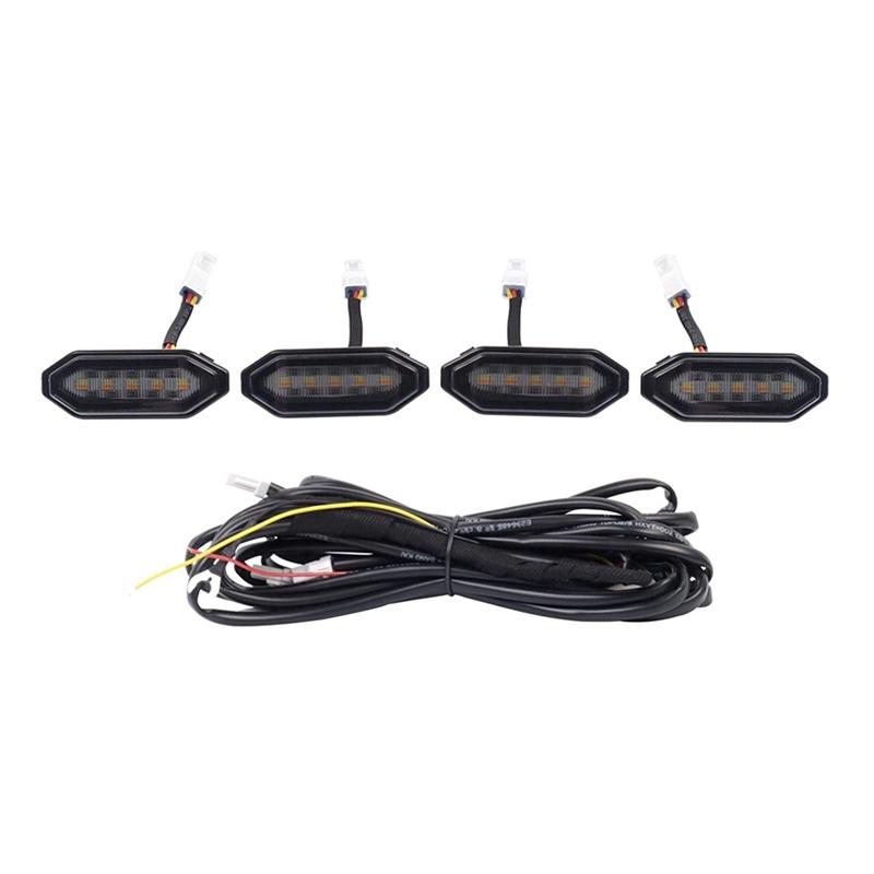 LED Front Grille Lights White Amber Light External Grille Lamps For Suzuki Jimny JB64 JB74