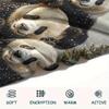Panda Pattern Flannel Blanket, High Quality Comfortable for All Seasons, Home Decor, Warmth and Comfort, Perfect for Gifts.