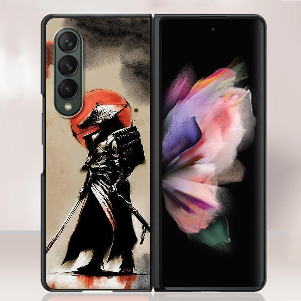 

Zfold4 Art Японский самурайский чехол для Samsung Galaxy Z Fold3 5G Жесткий тонкий чехол Ультратонкий чехол для телефона Galaxy Z Fold 3 Samsung Z Fold4