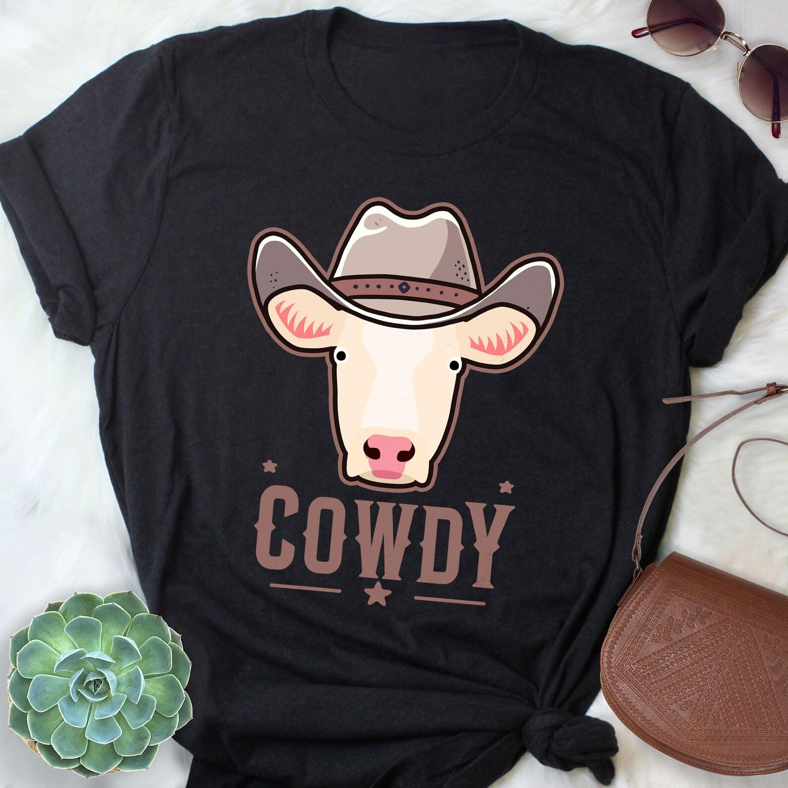 Charolais Cow Shirt, , , Funny Cowboy Lover Gift, Cowdy, Cute Howdy T-shirt Western Tee Texas Meme Farm Cow Farmer Rancher Homestead 110