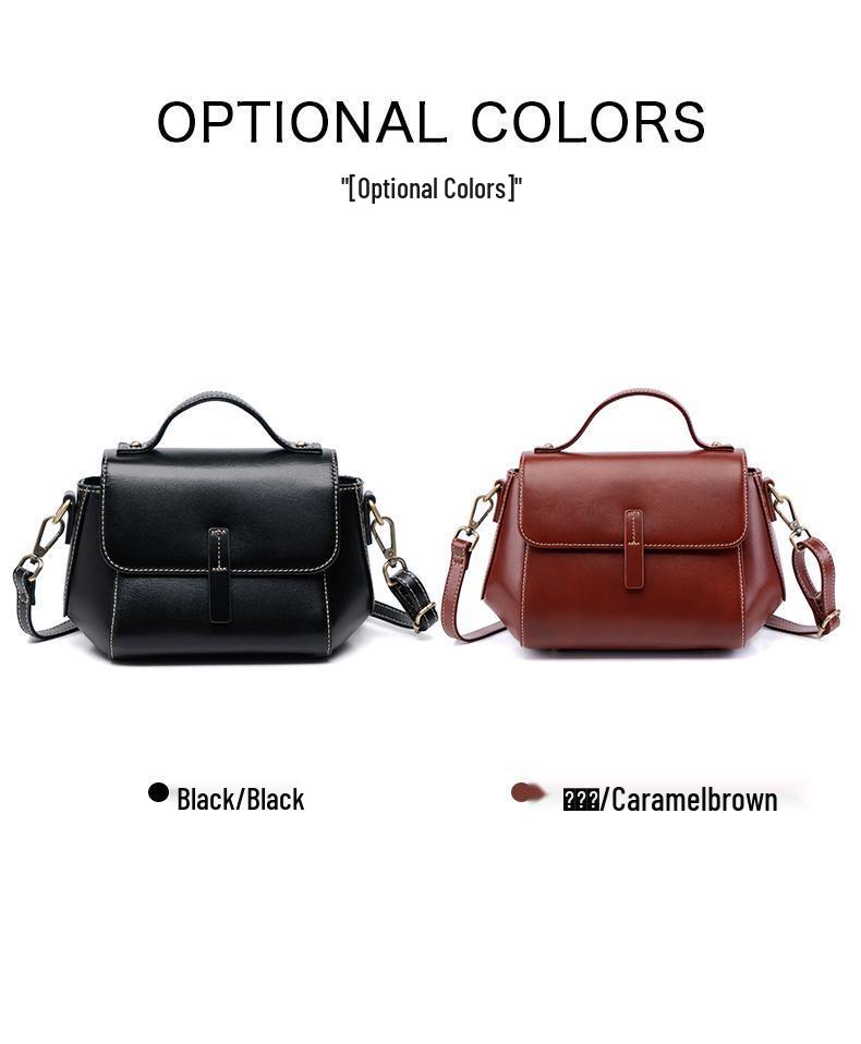 Women's Stylish Genuine Leather Crocodile Pattern Cowhide Shoulder & Crossbody Bag - 2025 Fashionable Versatile Handbag