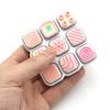 Keychain Pendant Colorful Buttons Macaron with Hanging Key Chain Chain Compact Portable