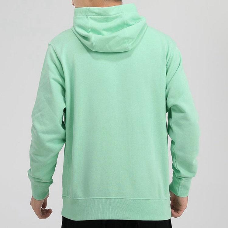 Nike Bluza z kapturem z nadrukiem logo odzieży sportowej Męskie topy Zielony CZ9129-301