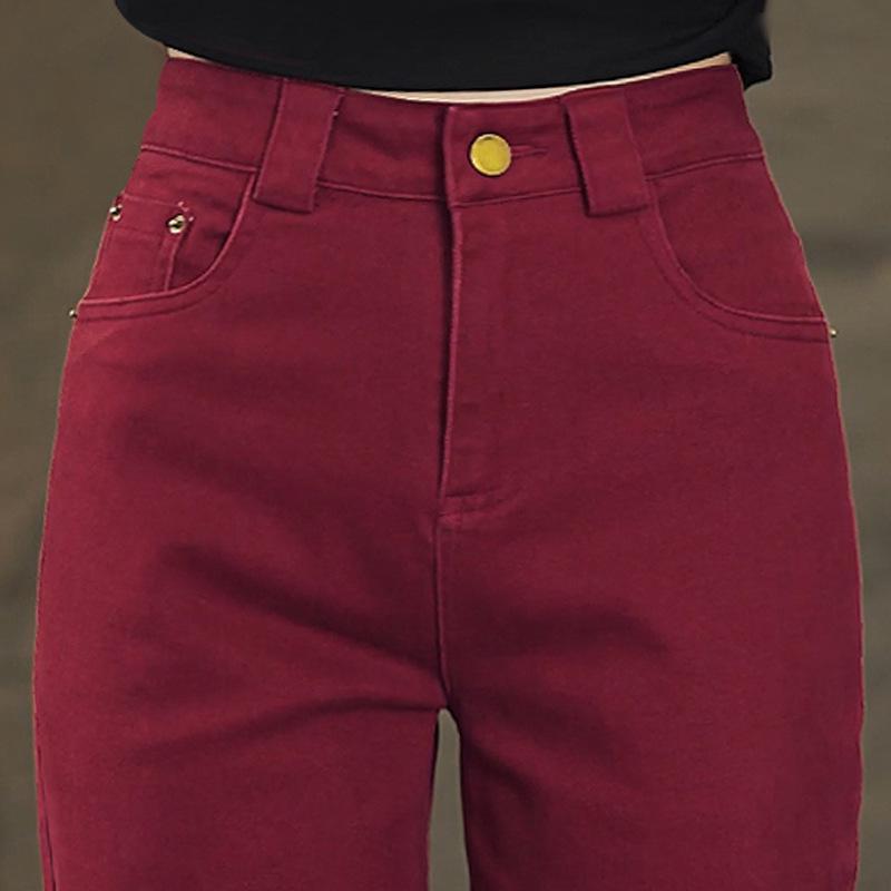 

Slimming High-Waist Straight-Leg Jeans for Women - 2026 Spring/Autumn Collection L (105-115 jin)