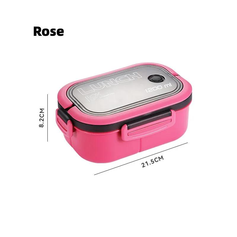 Cute Lunch Box For Kids Compartments Microwae Bento Lunchbox Children Kid School Outdoor Camping Picnic Food Container Portable