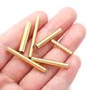 10Pcs Stainless Steel Straight Tube Gold Color Multi Size High Quality Tube For Bracelet Necklace Connector DIY Jewelry Making