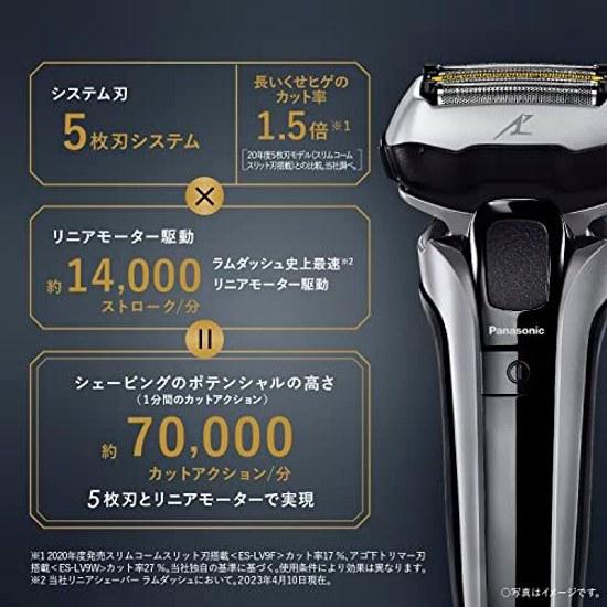 Panasonic Lambda Dash PRO Mens Shaver 5-Blade Rechargeable Silver ES-LV5J-S