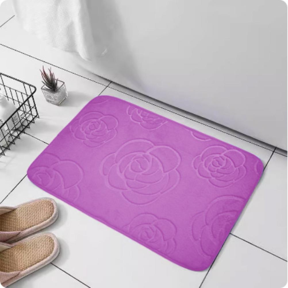 Thickening Bathroom Cashmere Mat Bath Non-slip Carpets In Wash Basin Bathtub  Floor Rug Shower Room Doormat Memory Foam 3D Pad