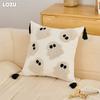 1PC LOZUJOJU Halloween Pillowcase Ghost Pumpkin Pattern Embroidered Soft Cushion Cover for Sofa Living Room Bedroom Home Decor
