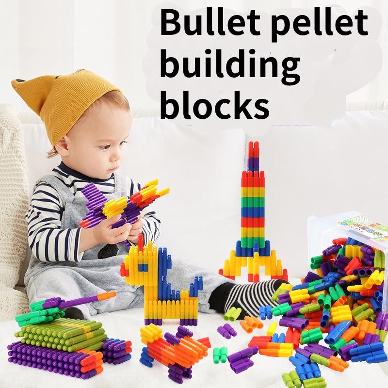 Bullet Building Pellet Blocks Toy Diy Assembling Toys Early Education Gift Kids