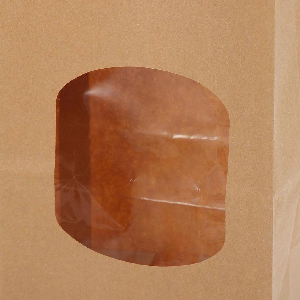 Kraft Paper Storage Bag Practical Gift Bag For Small Business 24.60X11.50X6.50CM Freshness-Preserving 100Pcs