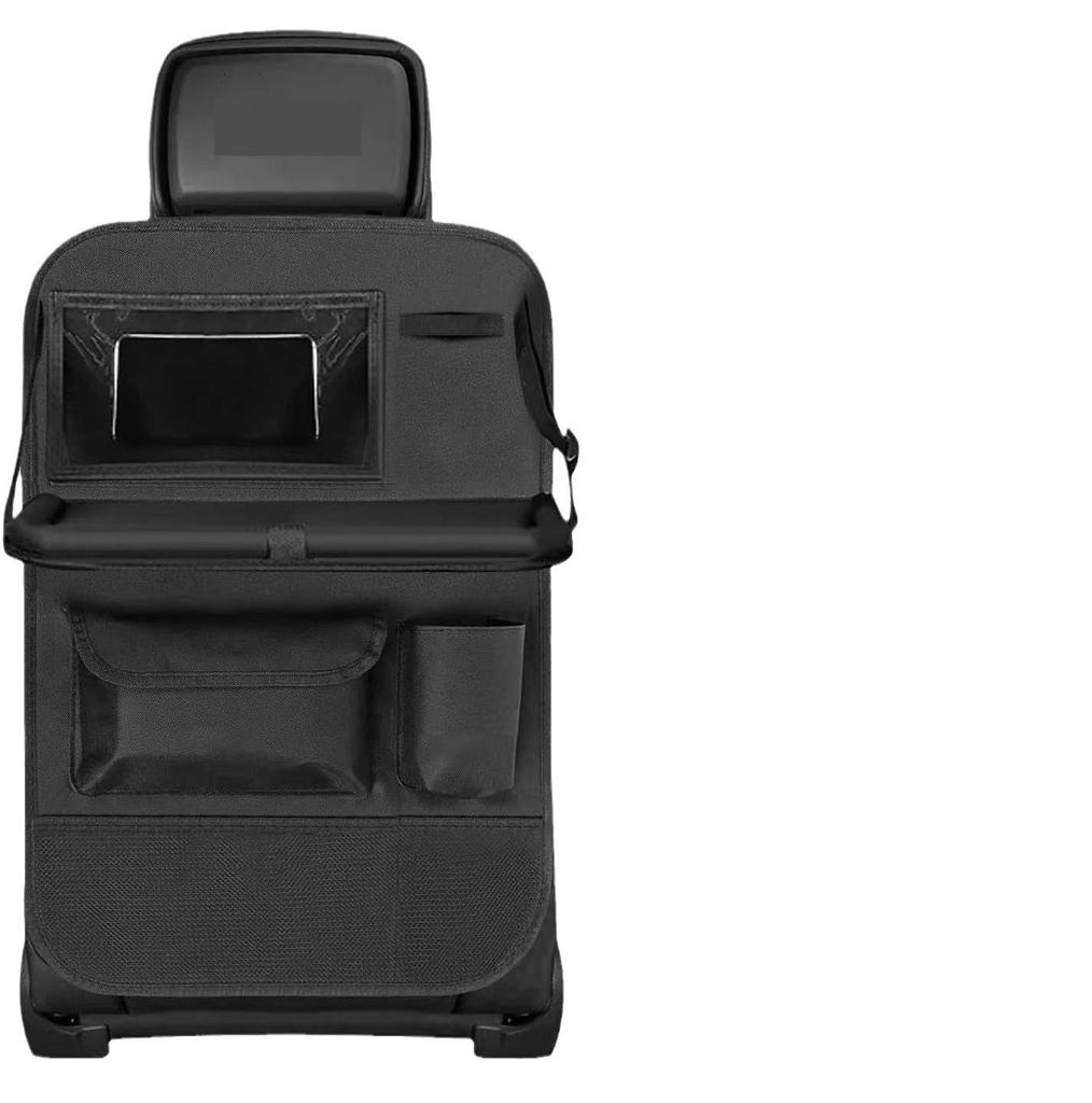 Oxford Cloth Car Seat Organizer: Multifunctional Tissue Box, Storage Bag, Cup Holder, and Dining Table with Seat Back Storage