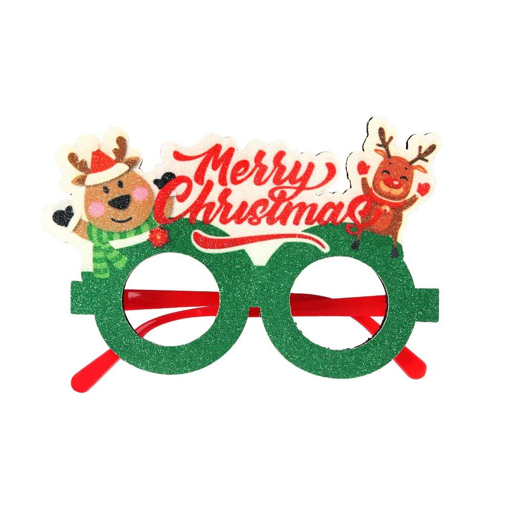 

Блестящая рождественская оправа для очков ручной работы, декоративные очки на Новый год, для взрослых и детей Style 5