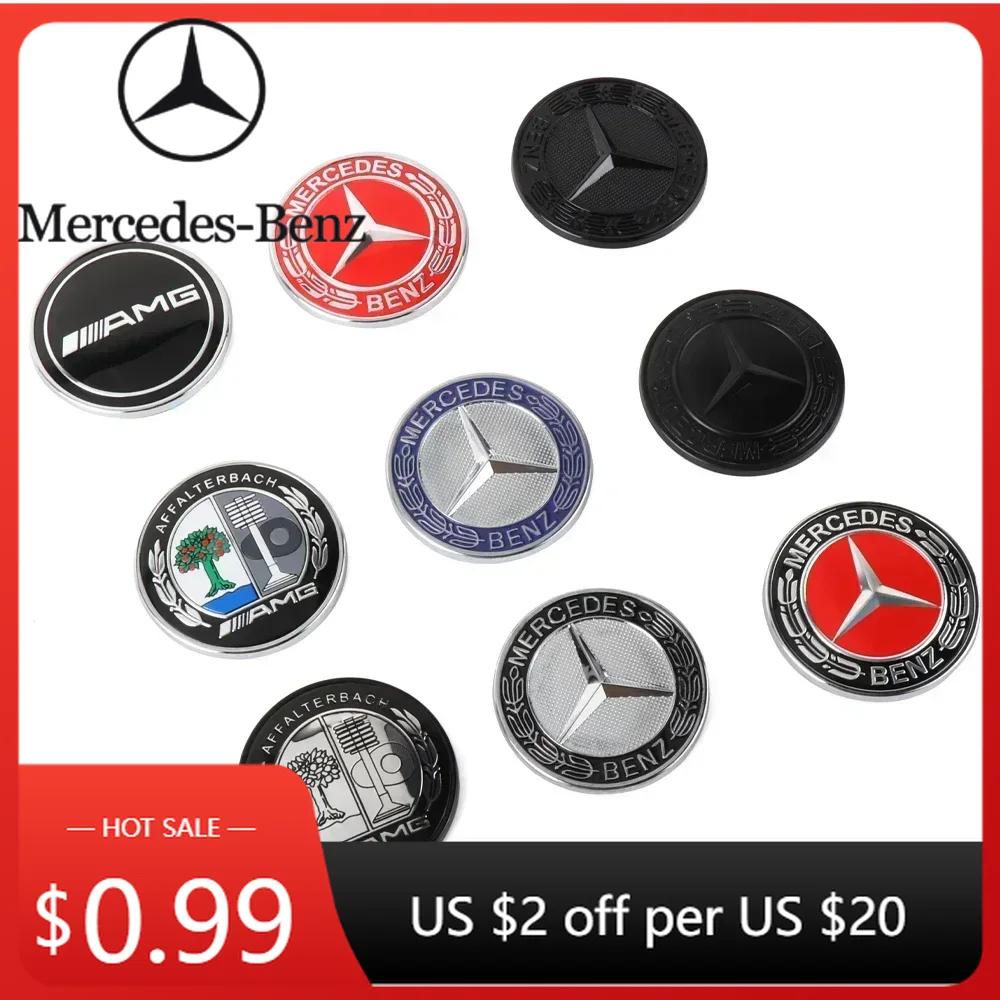 Car Sticker For Mercedes Benz 1pc Car ABS Flat Hood Emblem Front Badge Logo Sticker For Mercedes Benz AMG W212 W213 W205 W177 W2