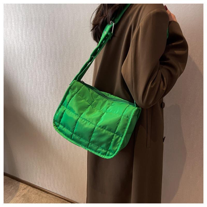 Women's Bag Minimalist Bag Plaid Tote Bag Crossbody Bag Solid Color Casual Bag