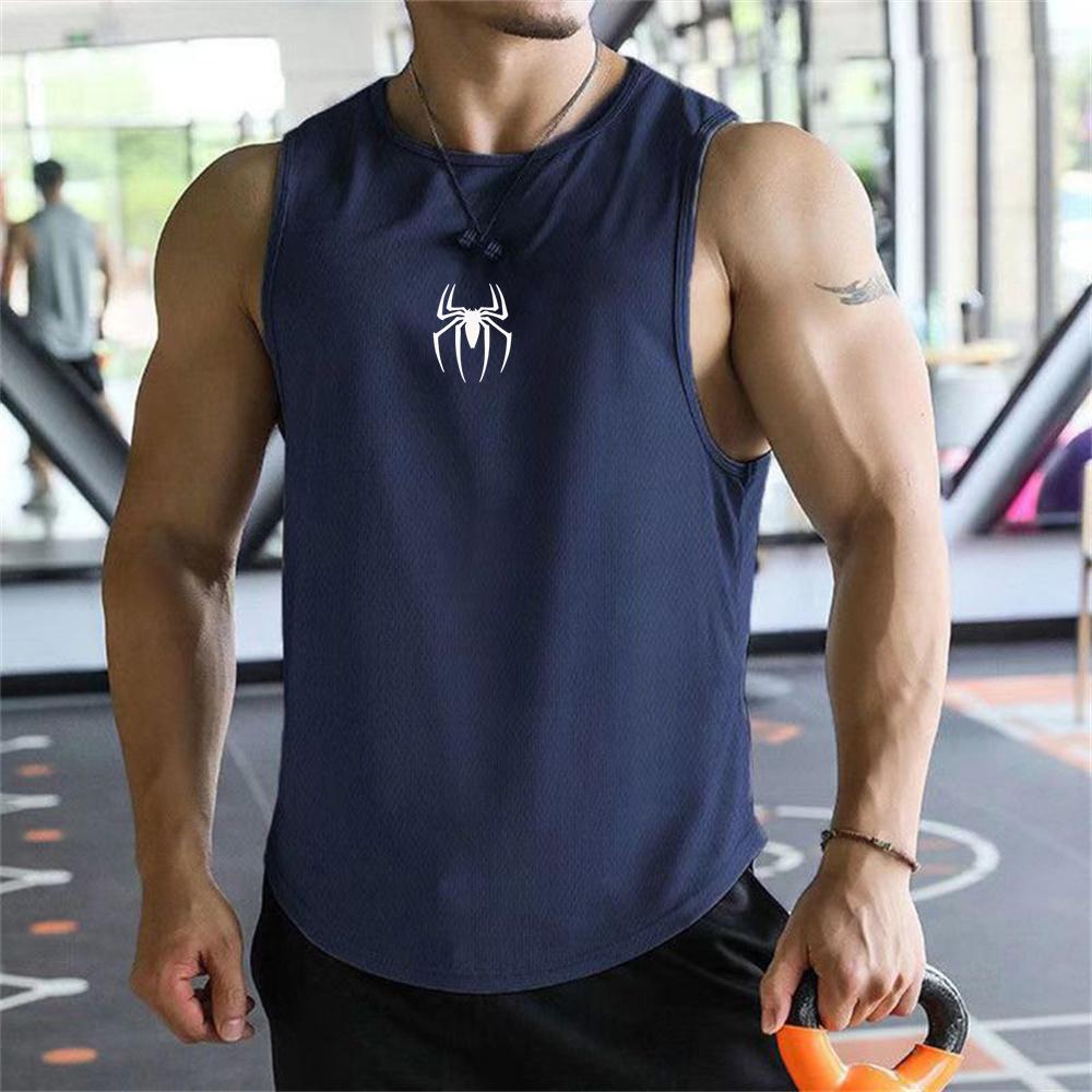 Mens Bodybuilding Sleeveless Casual Hip Hop T-shirts Summer Cool Breathable Cotton Gym Fitness Muscle Tank Tops