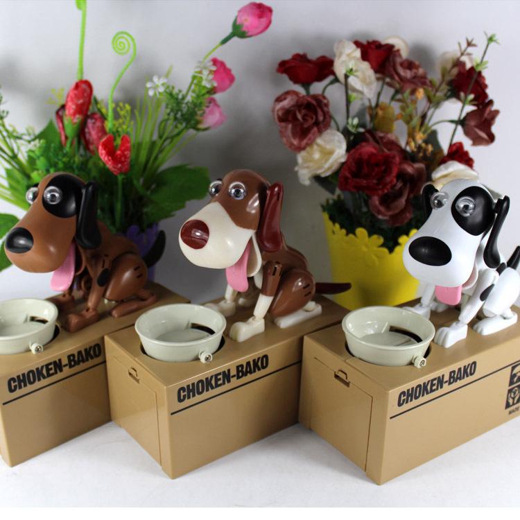 Nieuwigheid Elektrische Puppy Muntetende Spaarpot Speelgoed voor Kinderen