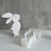 3D Rabbit Candle Silicone Molds DIY Cake Chocolate Mold Aromatherapy Candle Making Tool Easter Decoration Gypsum Mould