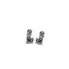 Titanium Steel Heart & Four-Leaf Clover Stud Earrings - Elegant, Versatile, Mori-Style Fashion for Women