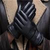 Touchscreen Leather Gloves Winter Warm Waterproof Windproof Fleece-Lined Thickened Outdoor Motorcycle Riding Gloves
