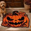 Skin-Friendly Halloween Floor Mat Faux Cashmere Entryway Rug Creative Dirt Trapping Mat  Indoor