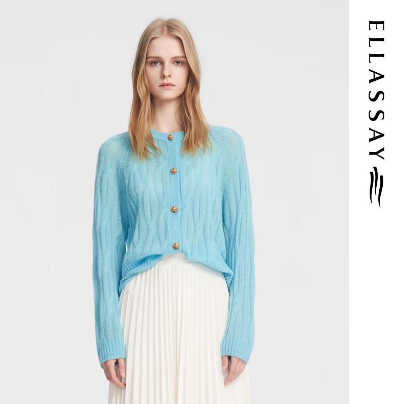 ELLASSAY Women's Silk Cashmere Knit Sweater