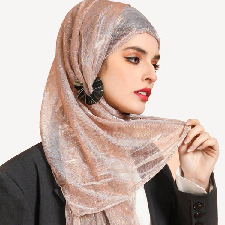Fashionable Hijab Scarf Muslims Headscarf Turban Neck Wrap Rectangle Kerchief for Convenience and Comfortable Daily Use