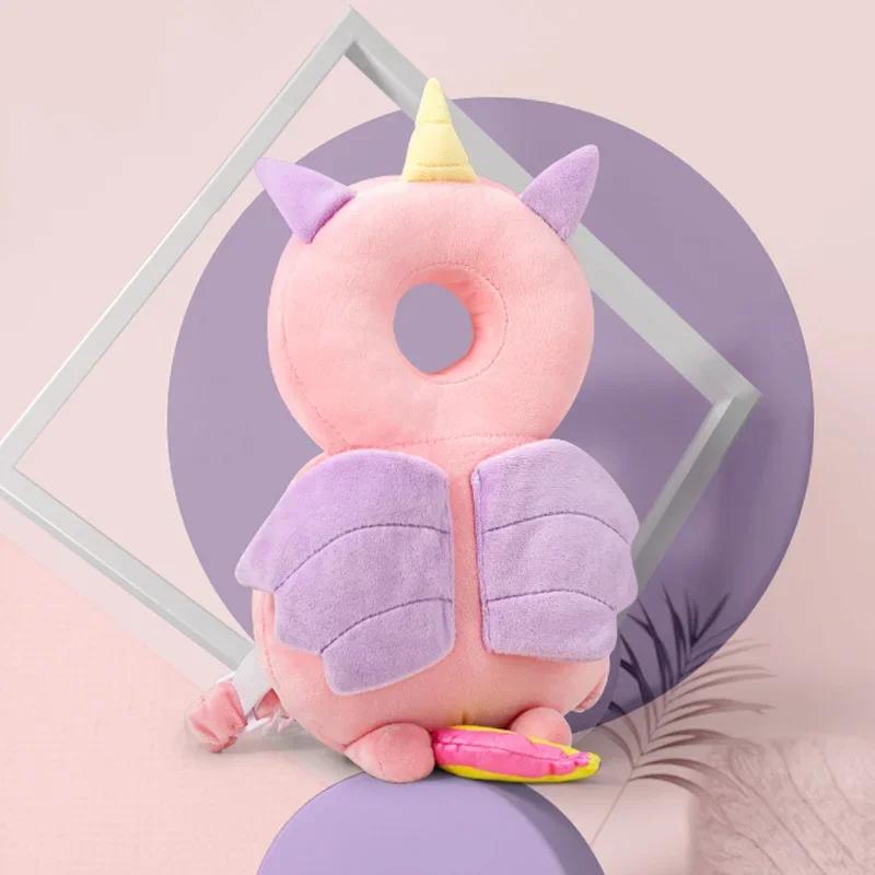 

Baby Anti-Fall Head Pillow - Breathable Design with Pink Butterfly/Summer Animal Ideal for Toddler Walking to Prevent Bump Head