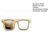 Square Frame Glasses Pin Eyeglasses Holder Brooch Pin, Zinc Alloy Metal Lapel Eyewear Hanger Clothes Decoration Accessories for Men Women Rectangle