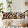 Color - Pop Geometric Floral Pillow CoversLiving Room Sofa Cushion Cover, Soft and Comfortable, Bedroom Room Decoration