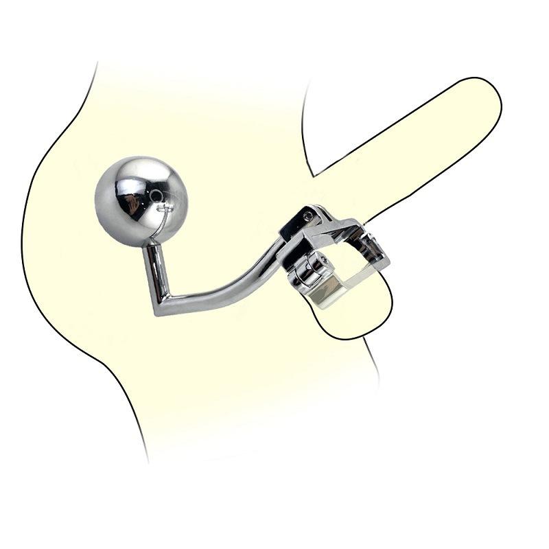 Metal Stainless Steel Anal Plug Scrotum Bondage Sperm Ring Sex Toys Slave Penis Ring BDSM