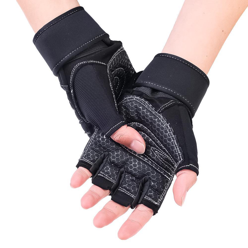 

1 пара спортивных перчаток для мужчин, дышащие перчатки для тренажерного зала, фитнеса и тренировок, наручные перчатки
