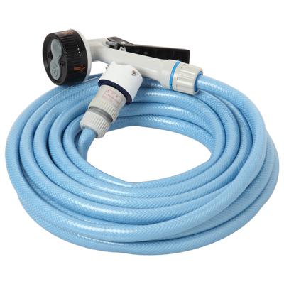 Iris Ohyama Hose Parts Cut Hose Gun with Pressure Resistant Thread with Clasp Slim 10m Light Blue 12
