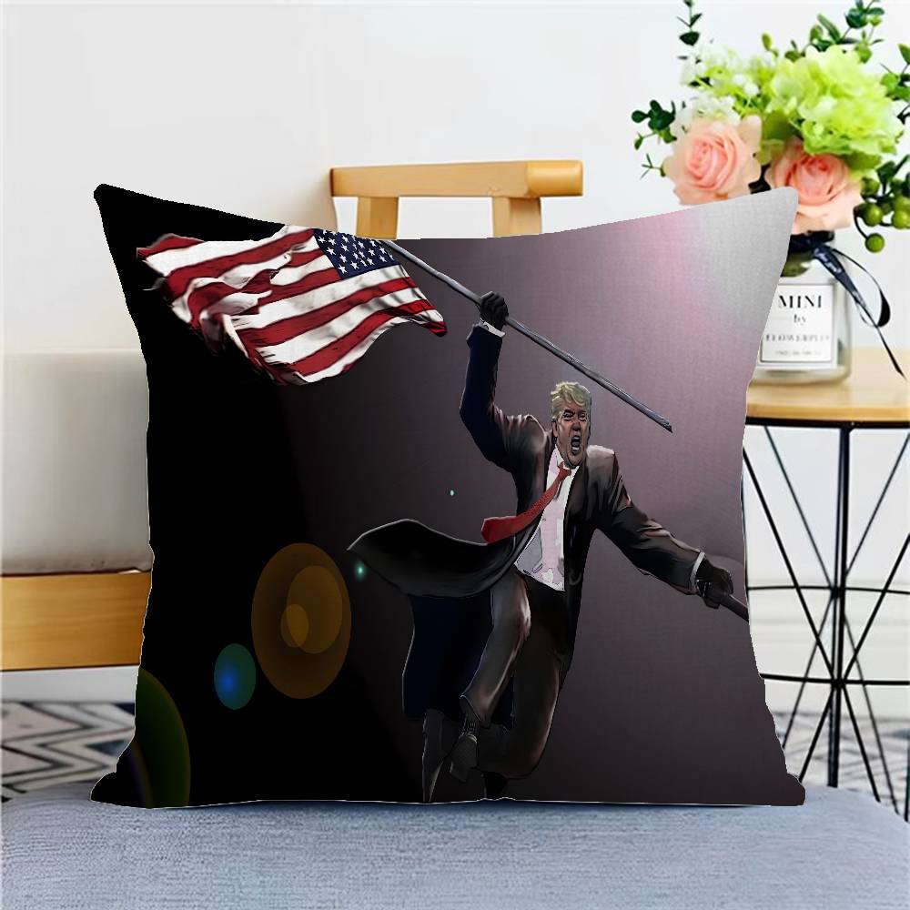 2025 Donald T-Trump Poszewka na poduszkę Dekoracja domu Sofa do salonu Dostosowana