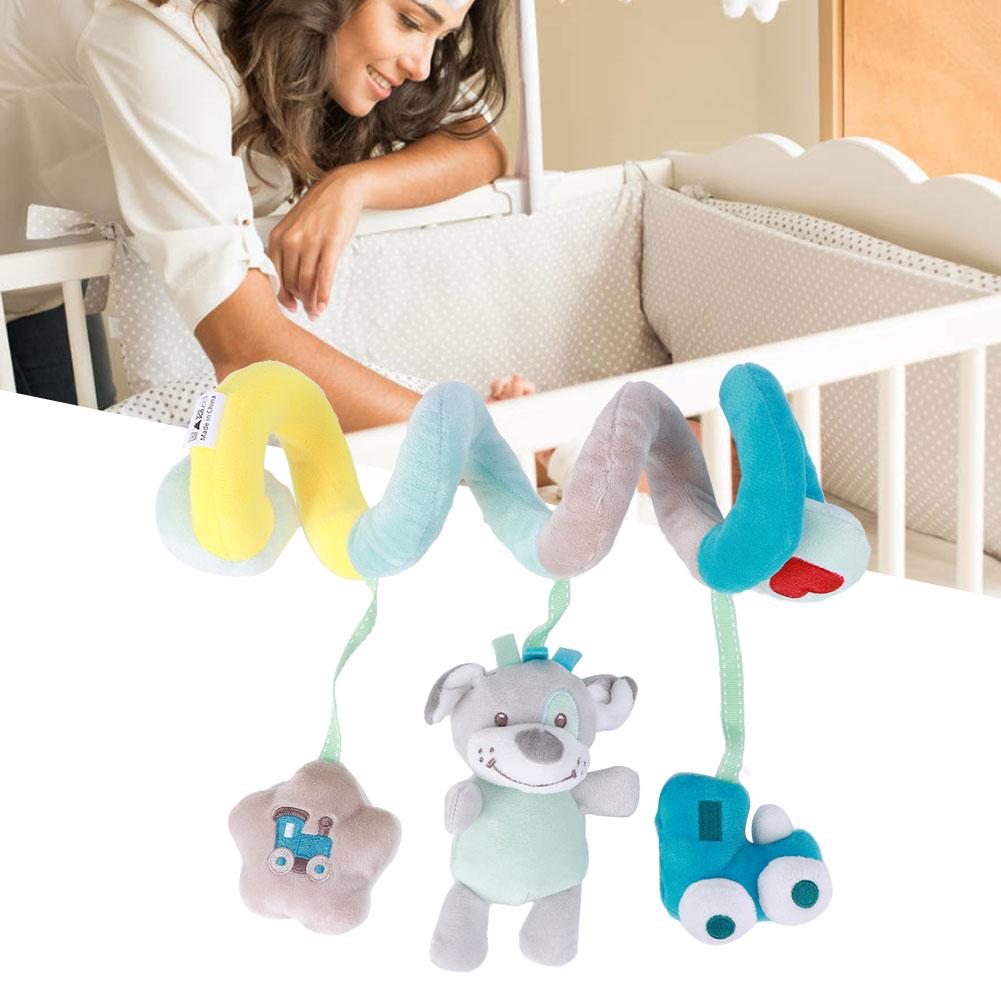 Infant Spiral Activity Toy Hanging Baby Crib Plush Toys for Stroller Crib Car Seat