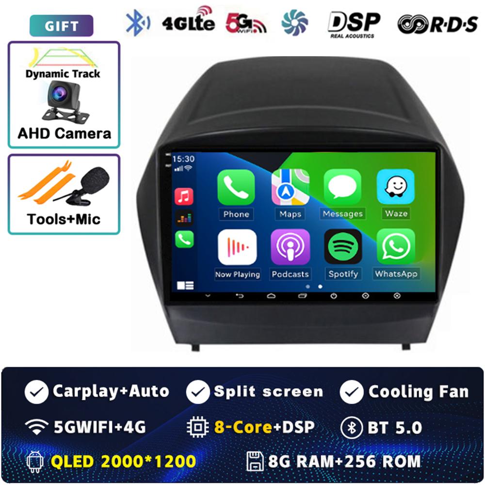 Android 14 Carplay Car Radio For Hyundai Tucson 2 LM IX35 2009 - 2015 Multimedia Video Player Navigation GPS Stereo 2Din DVD DSP