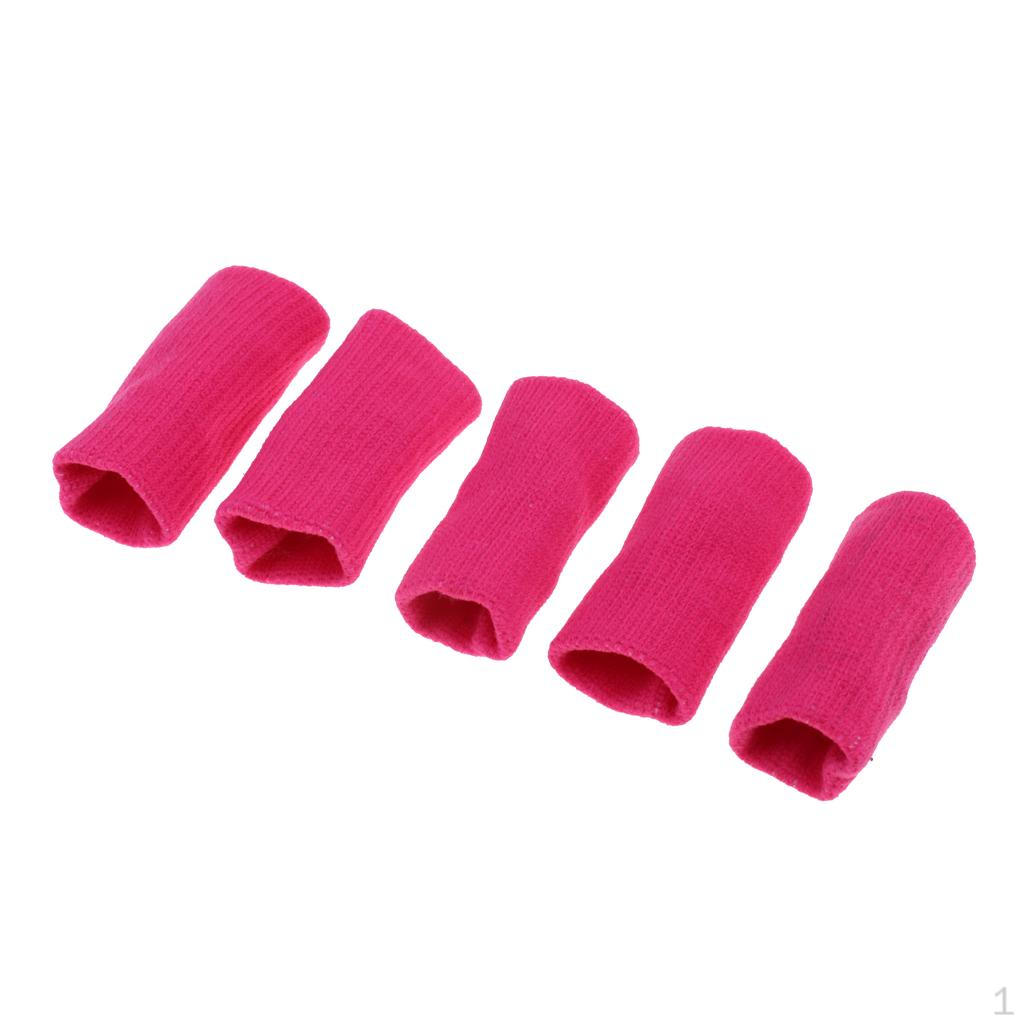 5 Pieces Finger Sleeves Support for Basketball