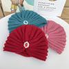 Thick Bohemia Turban Soft Knitted Hats Fashion Turban Cap for Women