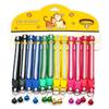 12PCS Nylon Dog Collars with Bells Adjustable Casual Safety Neck Strap Fashionable Pet Cat Collars for Dogs